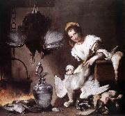 Bernardo Strozzi The Cook oil painting on canvas